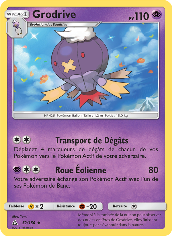 Grodrive 52 — Ultra-Prisme (French Pokémon TCG card)