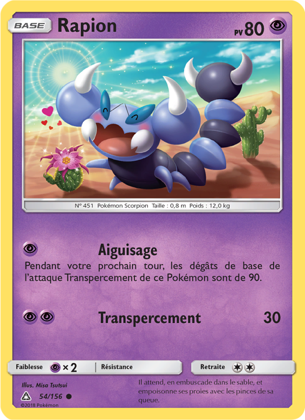 Rapion 54 — Ultra-Prisme (French Pokémon TCG card)