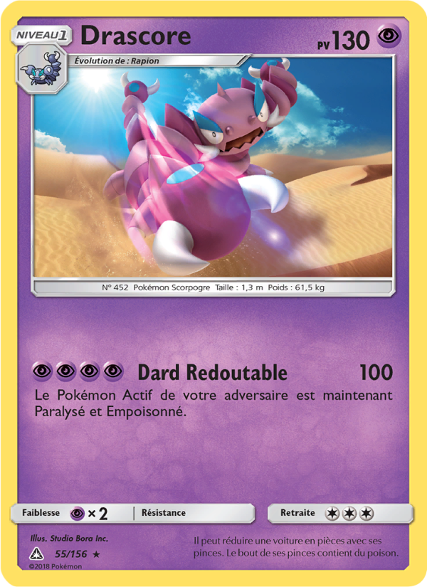 Drascore 55 — Ultra-Prisme (French Pokémon TCG card)