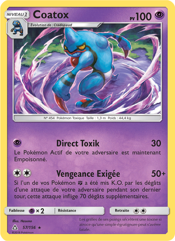 Coatox 57 — Ultra-Prisme (French Pokémon TCG card)