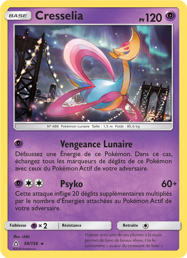Cresselia 59 — Ultra-Prisme (French Pokémon TCG card)