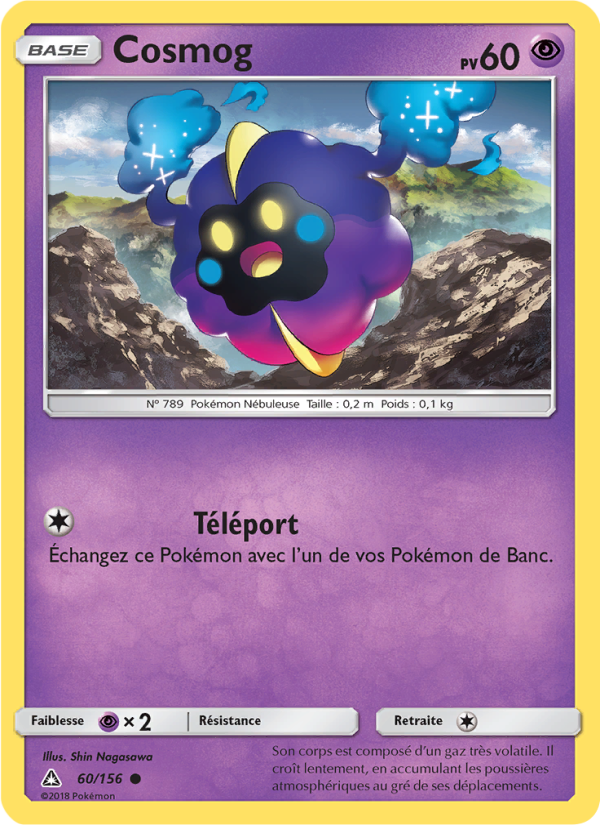 Cosmog 60 — Ultra-Prisme (French Pokémon TCG card)