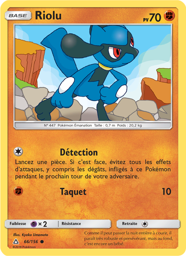 Riolu 66 — Ultra-Prisme (French Pokémon TCG card)