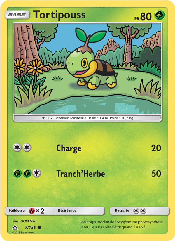 Tortipouss 7 — Ultra-Prisme (French Pokémon TCG card)