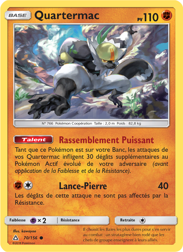 Quartermac 70 — Ultra-Prisme (French Pokémon TCG card)