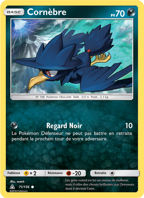 Cornèbre 71 — Ultra-Prisme (French Pokémon TCG card)