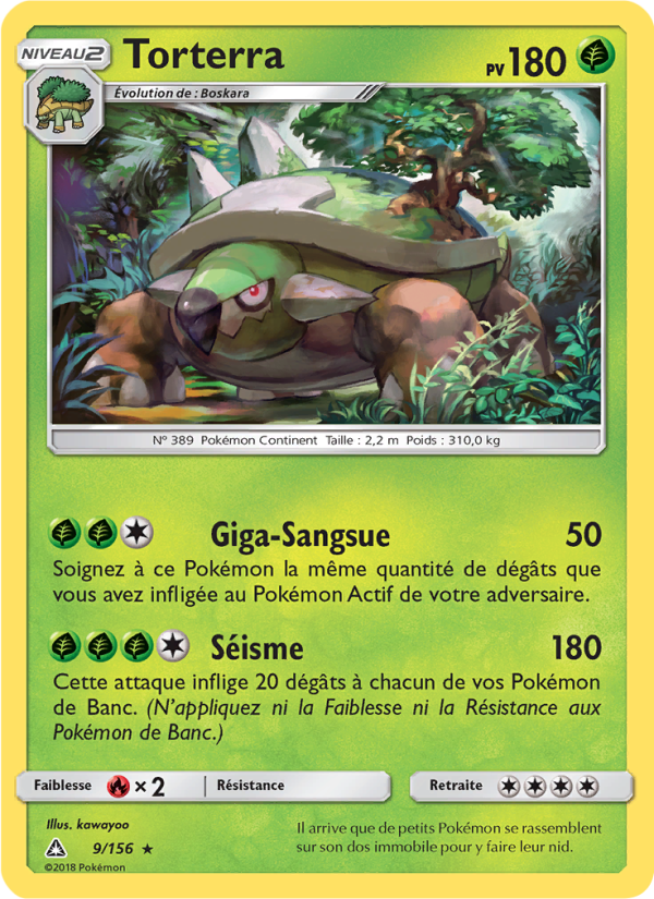 Torterra 9 — Ultra-Prisme (French Pokémon TCG card)