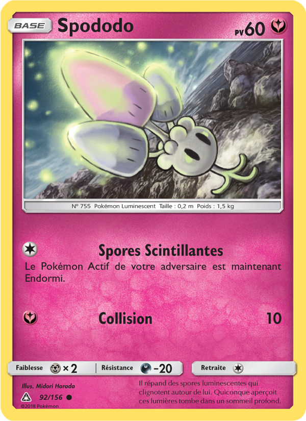 Spododo 92 — Ultra-Prisme (French Pokémon TCG card)