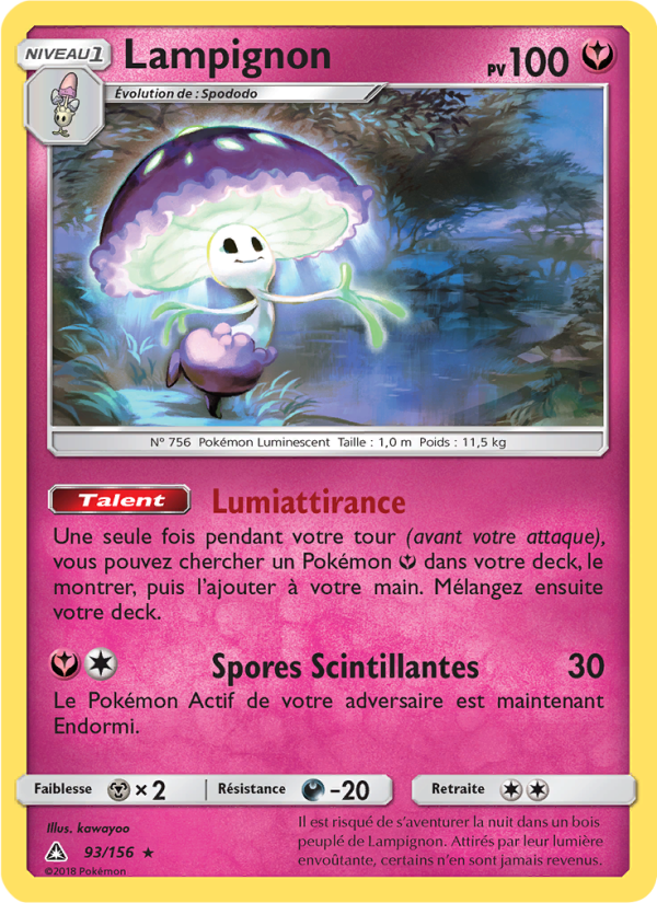Lampignon 93 — Ultra-Prisme (French Pokémon TCG card)