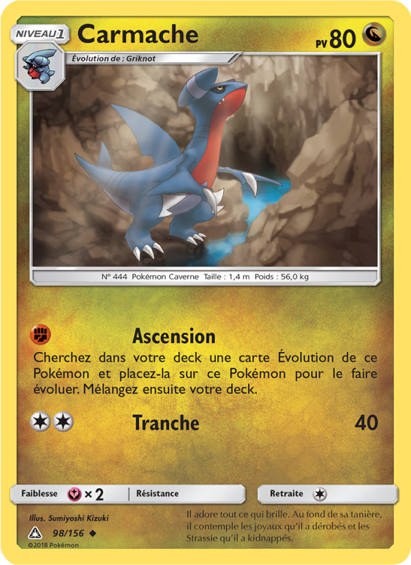 Carmache 98 — Ultra-Prisme (French Pokémon TCG card)