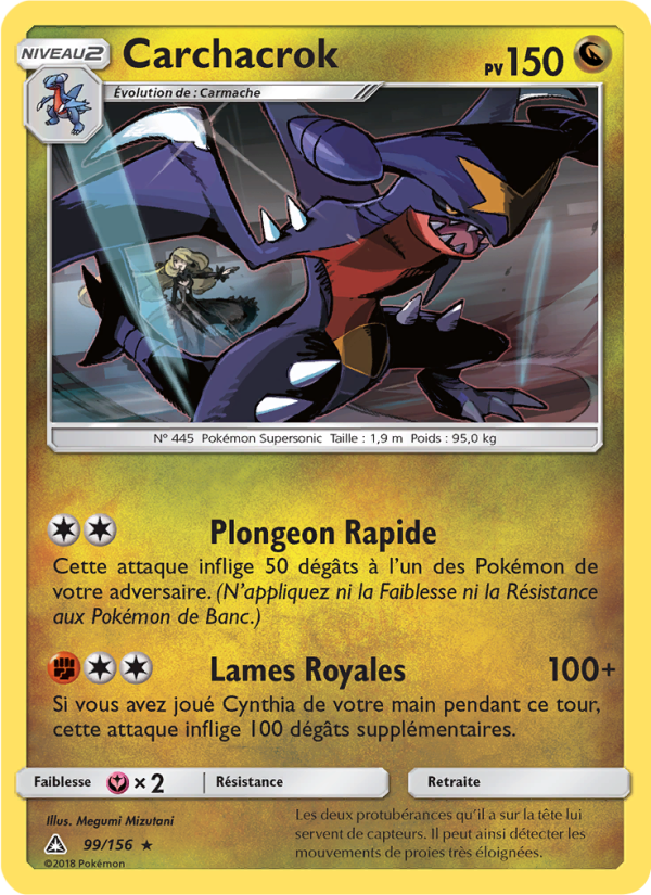 Carchacrok 99 — Ultra-Prisme (French Pokémon TCG card)