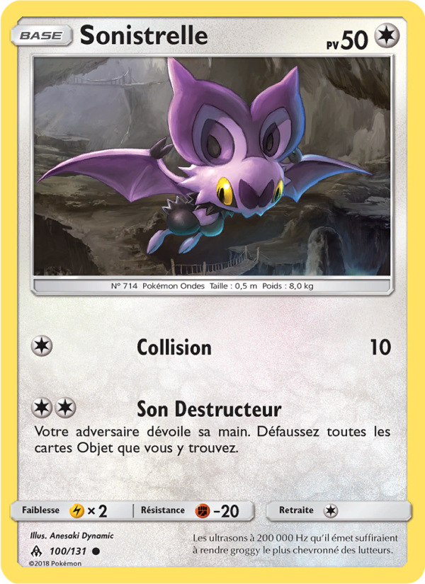 Sonistrelle 100 — Lumière Interdite (French Pokémon TCG card)