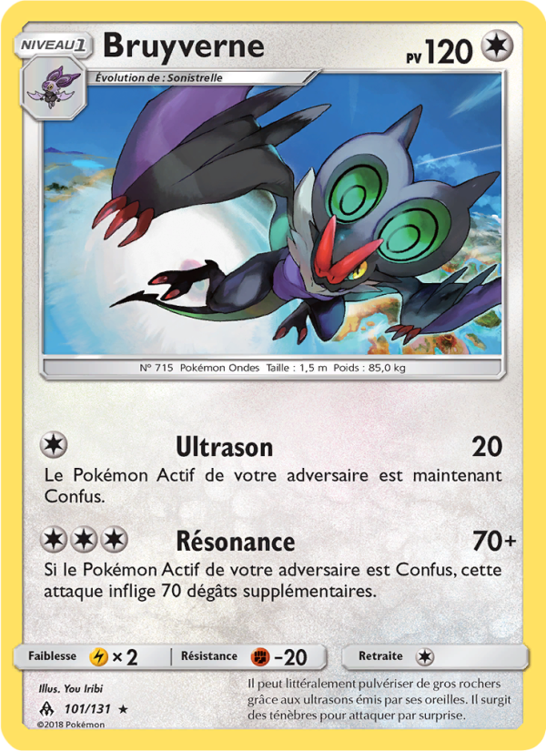 Bruyverne 101 — Lumière Interdite (French Pokémon TCG card)
