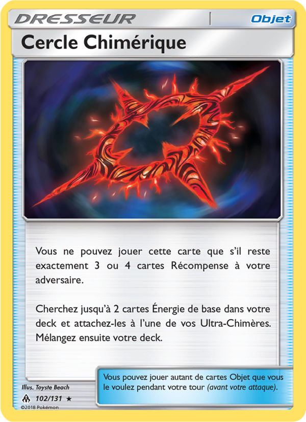 Cercle Chimérique 102 — Lumière Interdite (French Pokémon TCG card)