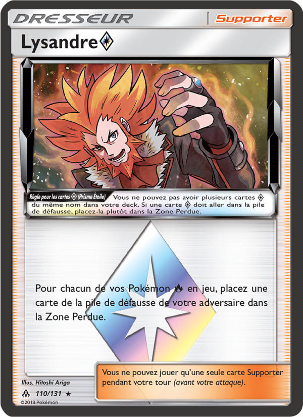 Lysandre ◇ 110 — Lumière Interdite (French Pokémon TCG card)