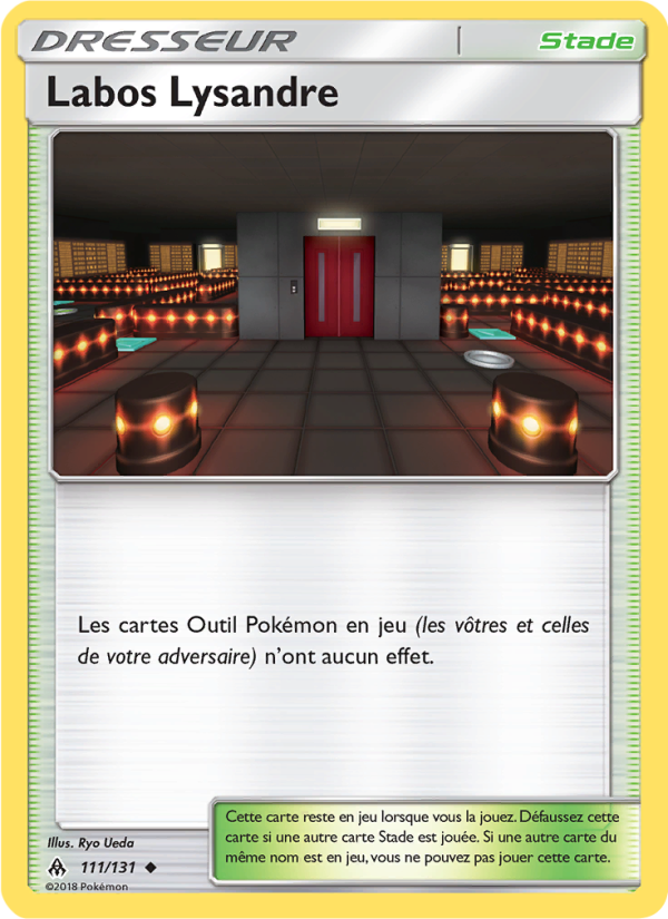 Labos Lysandre 111 — Lumière Interdite (French Pokémon TCG card)