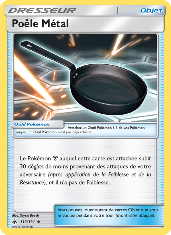 Poêle Métal 112 — Lumière Interdite (French Pokémon TCG card)