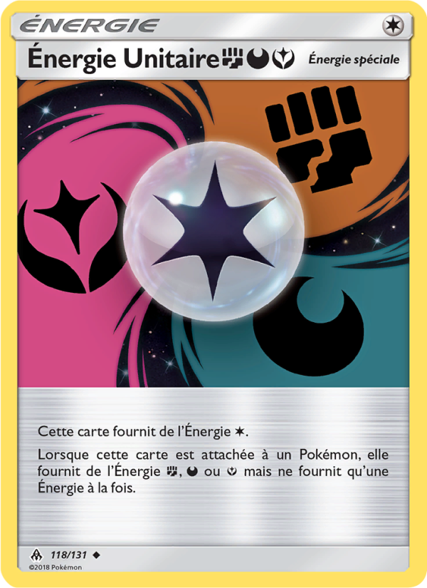 Énergie Unitaire FightingDarknessFairy 118 — Lumière Interdite (French Pokémon TCG card)