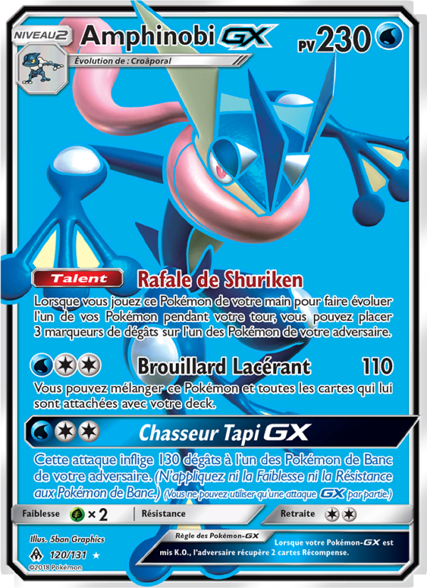 Amphinobi GX 120 — Lumière Interdite (French Pokémon TCG card)