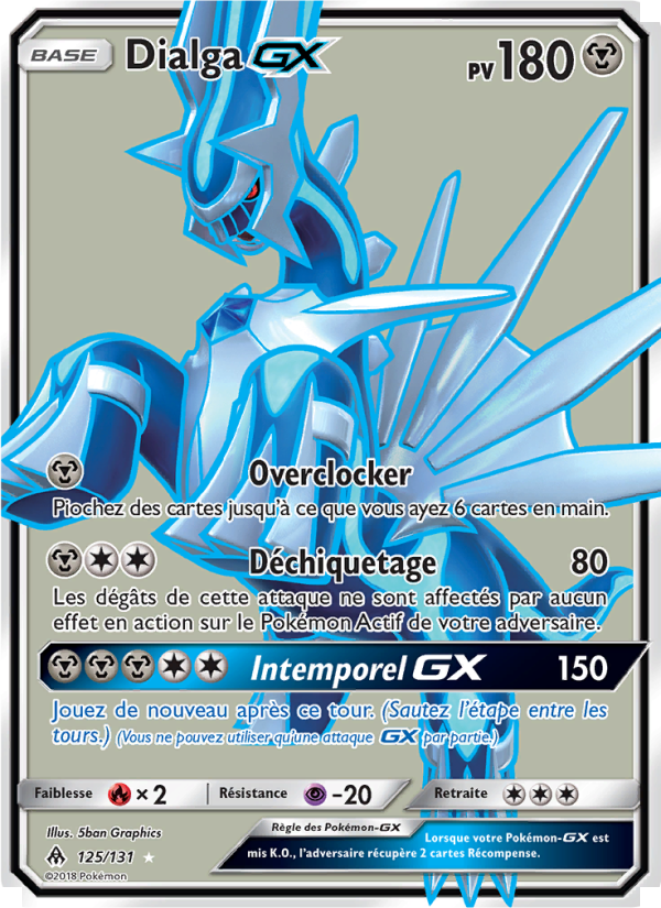 Dialga GX 125 — Lumière Interdite (French Pokémon TCG card)