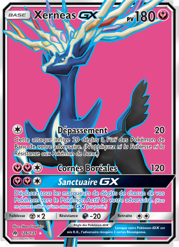 Xerneas GX 126 — Lumière Interdite (French Pokémon TCG card)
