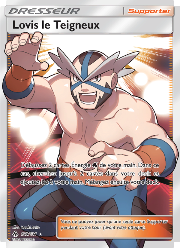 Lovis le Teigneux 129 — Lumière Interdite (French Pokémon TCG card)
