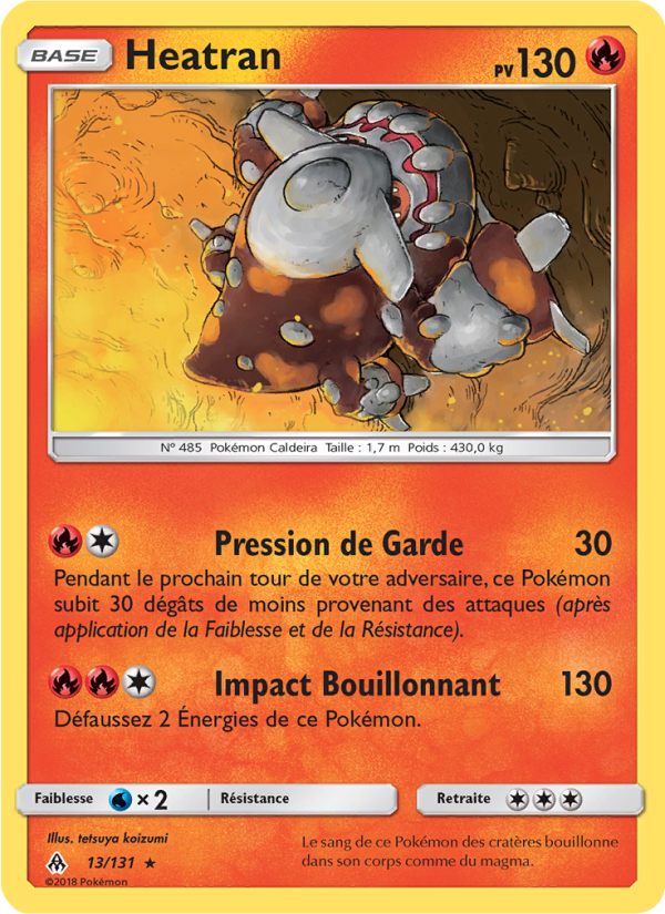 Heatran 13 — Lumière Interdite (French Pokémon TCG card)