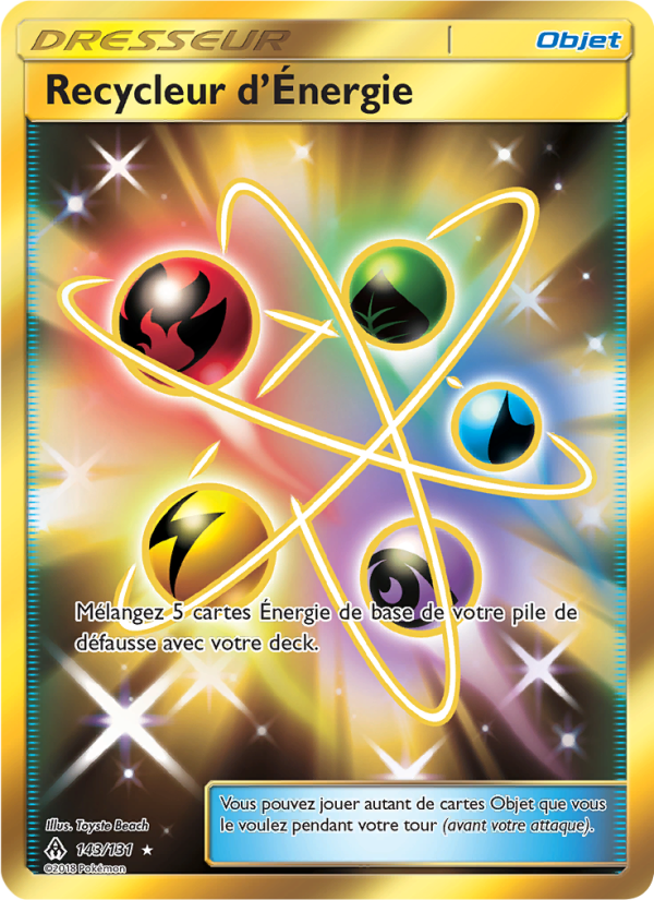 Recycleur d’Énergie 143 — Lumière Interdite (French Pokémon TCG card)