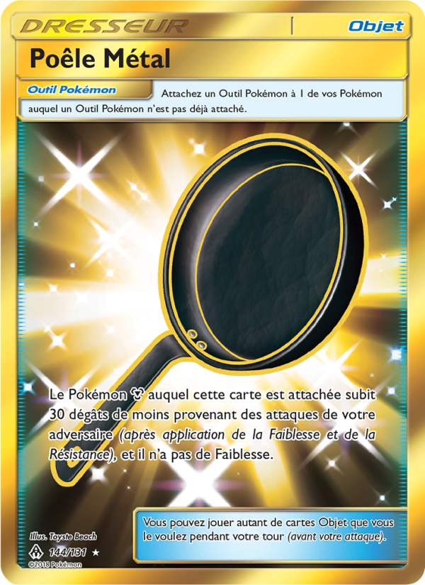 Poêle Métal 144 — Lumière Interdite (French Pokémon TCG card)