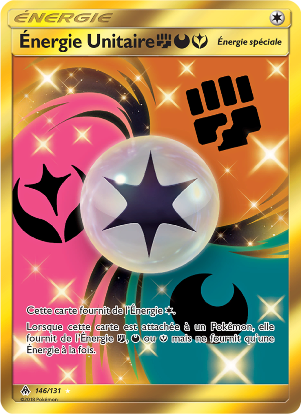 Énergie Unitaire FightingDarknessFairy 146 — Lumière Interdite (French Pokémon TCG card)