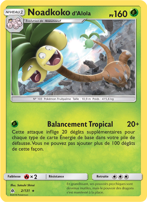 Noadkoko d’Alola 2 — Lumière Interdite (French Pokémon TCG card)