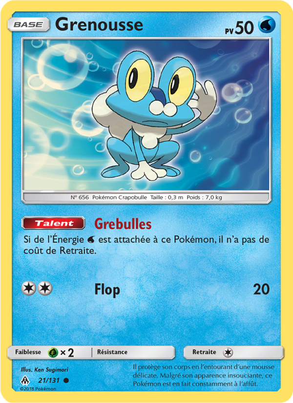 Grenousse 21 — Lumière Interdite (French Pokémon TCG card)