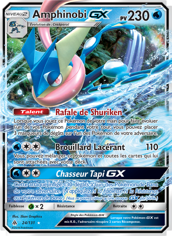 Amphinobi GX 24 — Lumière Interdite (French Pokémon TCG card)