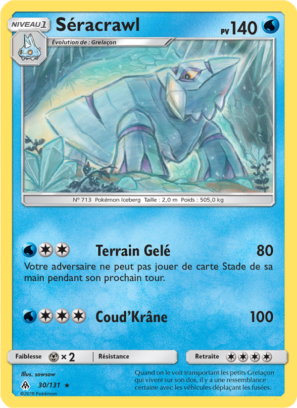 Séracrawl 30 — Lumière Interdite (French Pokémon TCG card)