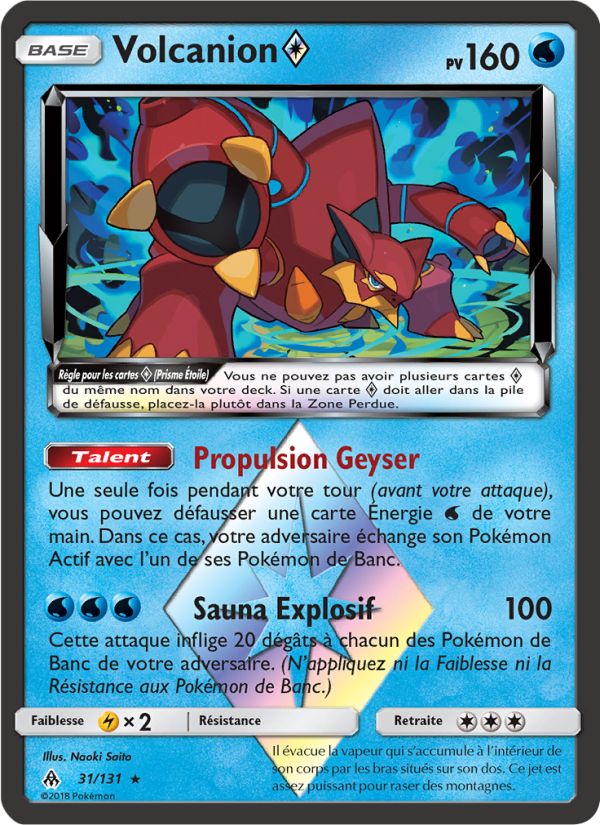Volcanion ◇ 31 — Lumière Interdite (French Pokémon TCG card)
