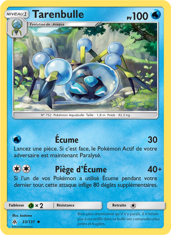 Tarenbulle 33 — Lumière Interdite (French Pokémon TCG card)