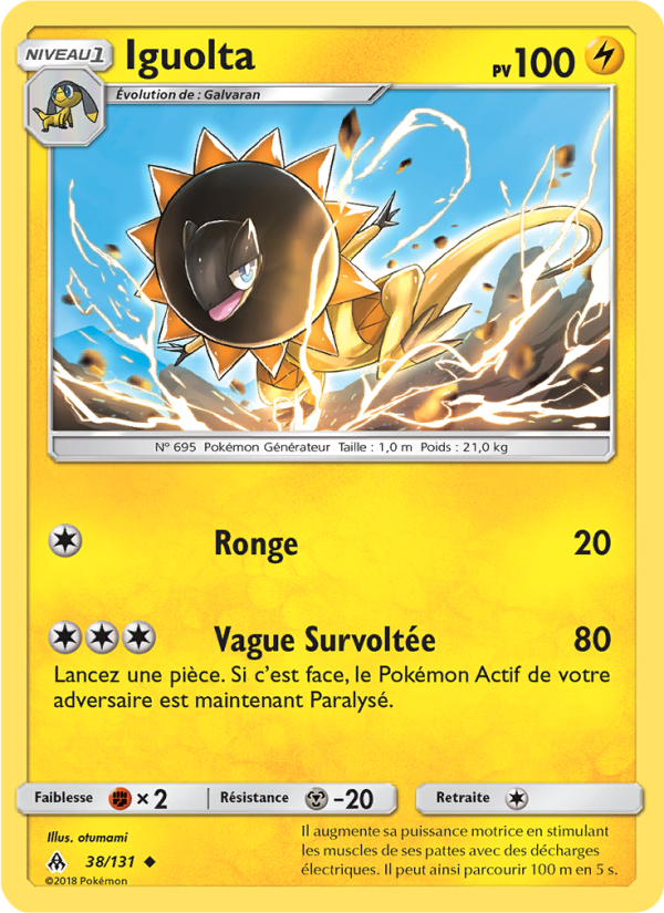 Iguolta 38 — Lumière Interdite (French Pokémon TCG card)