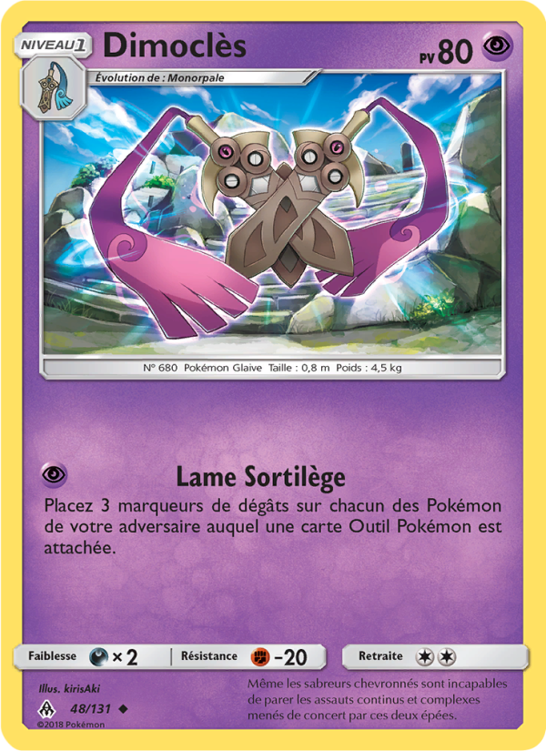 Dimoclès 48 — Lumière Interdite (French Pokémon TCG card)