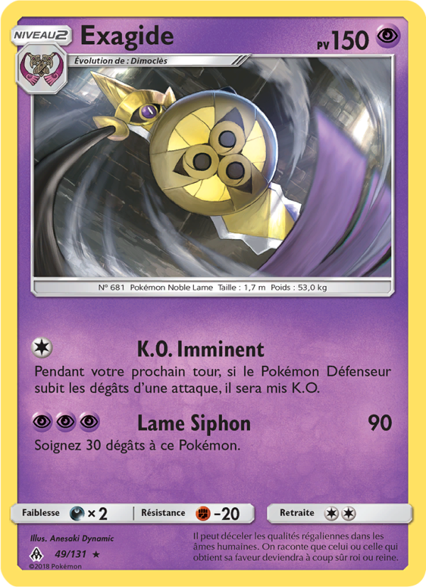 Exagide 49 — Lumière Interdite (French Pokémon TCG card)