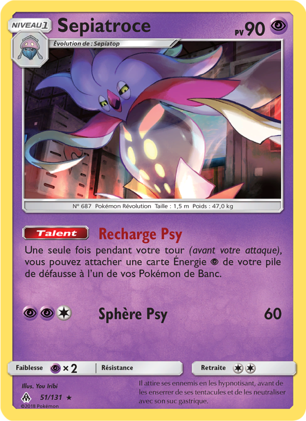 Sepiatroce 51 — Lumière Interdite (French Pokémon TCG card)