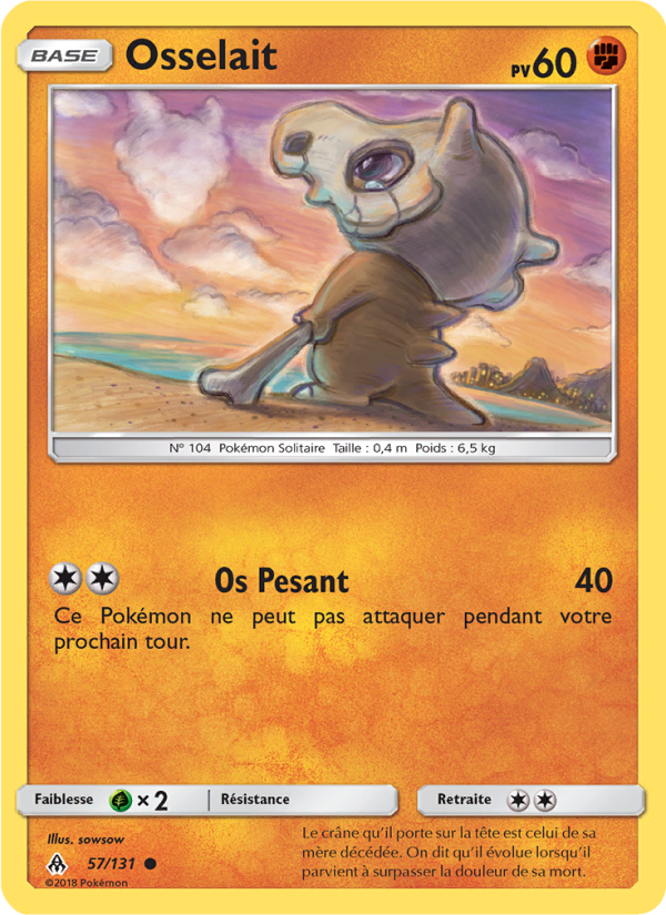 Osselait 57 — Lumière Interdite (French Pokémon TCG card)