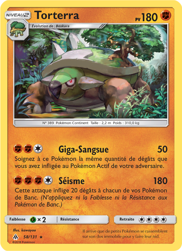 Torterra 58 — Lumière Interdite (French Pokémon TCG card)