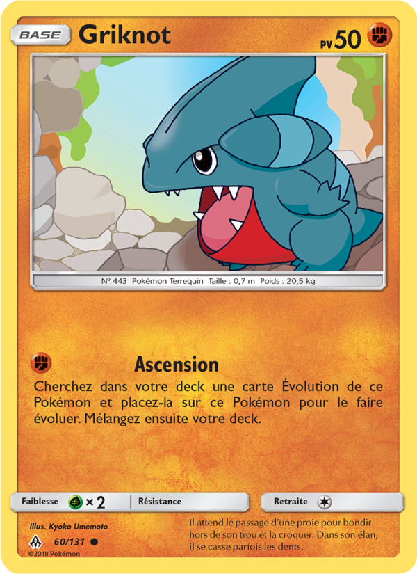 Griknot 60 — Lumière Interdite (French Pokémon TCG card)
