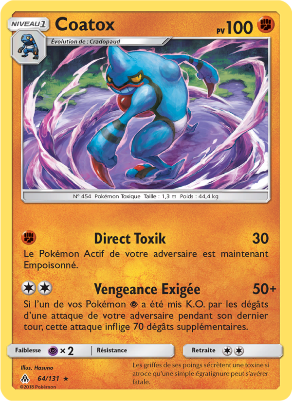 Coatox 64 — Lumière Interdite (French Pokémon TCG card)