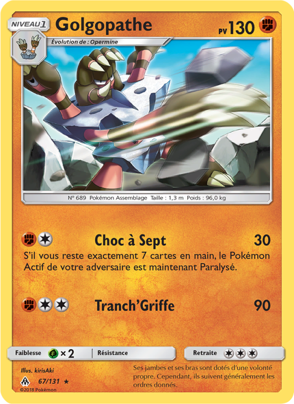 Golgopathe 67 — Lumière Interdite (French Pokémon TCG card)
