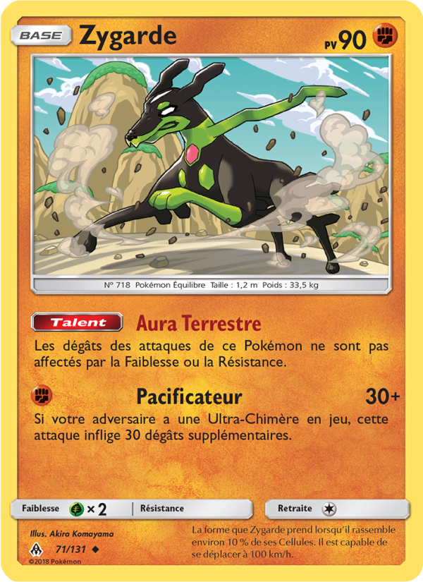 Zygarde 71 — Lumière Interdite (French Pokémon TCG card)