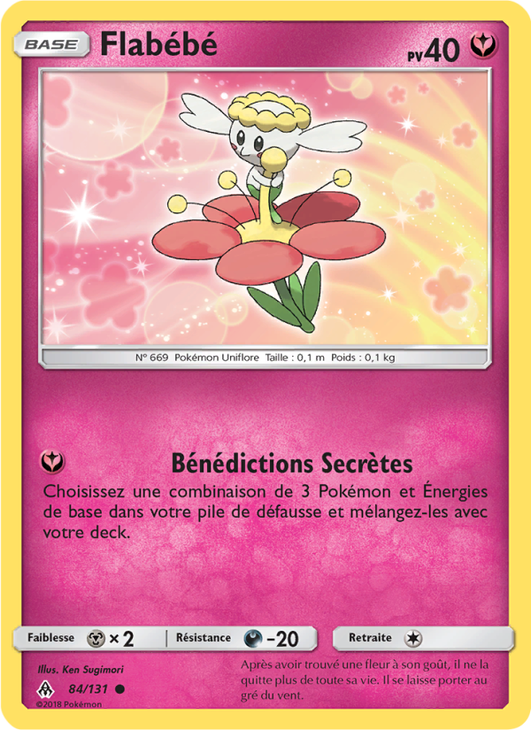 Flabébé 84 — Lumière Interdite (French Pokémon TCG card)