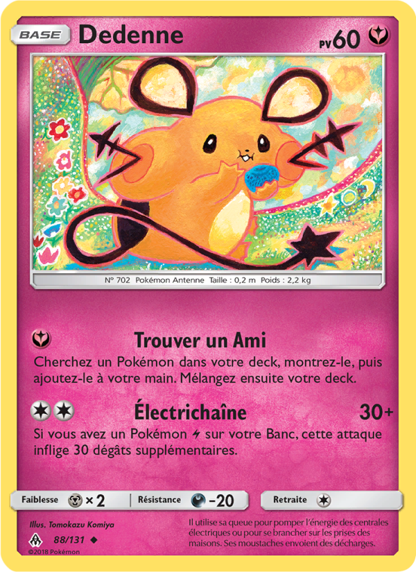 Dedenne 88 — Lumière Interdite (French Pokémon TCG card)