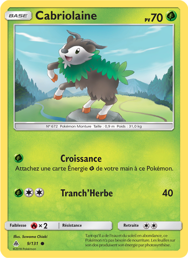 Cabriolaine 9 — Lumière Interdite (French Pokémon TCG card)