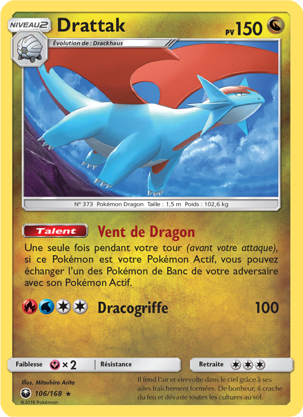 Drattak 106 — Tempête Céleste (French Pokémon TCG card)